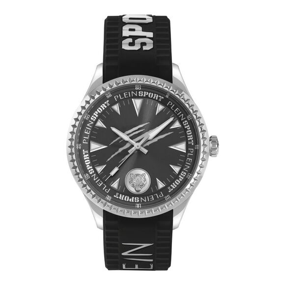 Plein Sport Lineman Silicone Watch Silver Mens